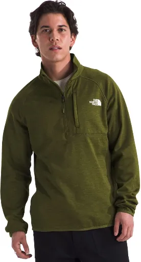 The North Face Men's Canyonlands 1/2-Zip Pullover Fleece Jacket (TNF Medium Grey Heather)
