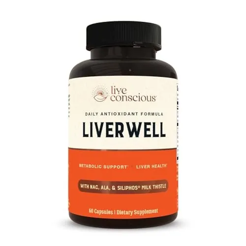 LiverWell Liver Health Supplement 60-Capsule Bottle