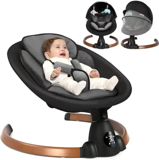 Babyeap Smart Electric Baby Swing with Bluetooth Control