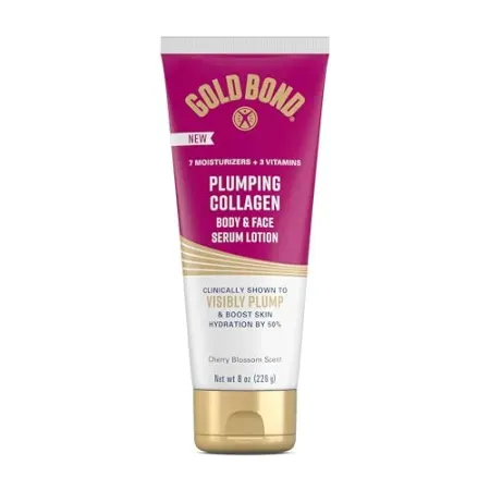 8oz Gold Bond Plumping Collagen Body & Face Serum Lotion