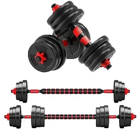 Adjustable Dumbbell to Barbell Set 5-44lbs