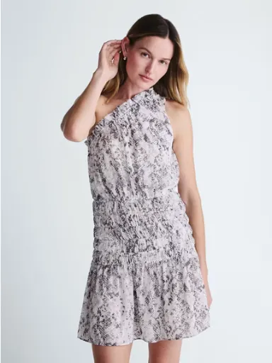 Scoop Women's and Women's Plus Smocked Ruffle Mini Dress, Sizes XS-XXL