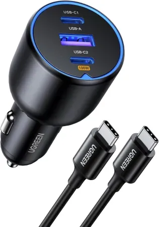 UGREEN 130W USB C Car Charger w/ Cable