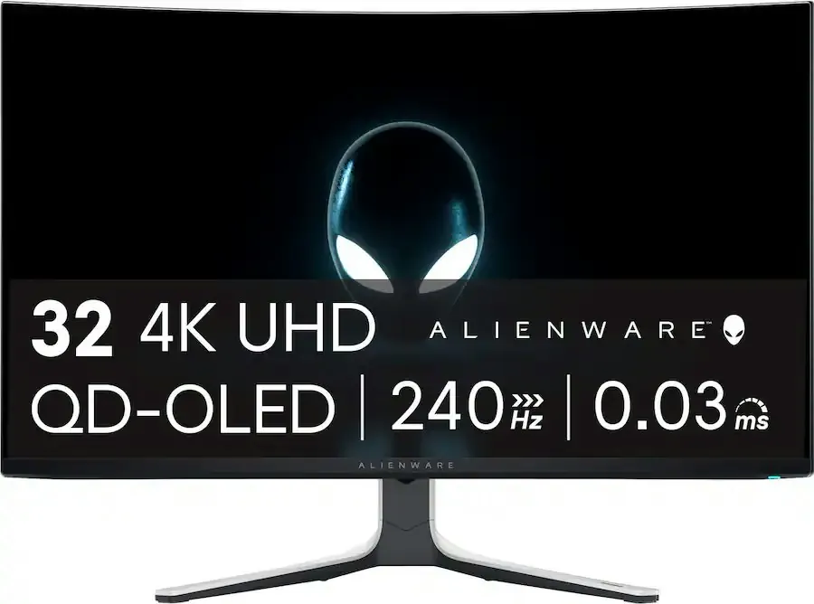 Alienware 32" 4K HDR 240Hz G-SYNC QD-OLED Gaming Monitor
