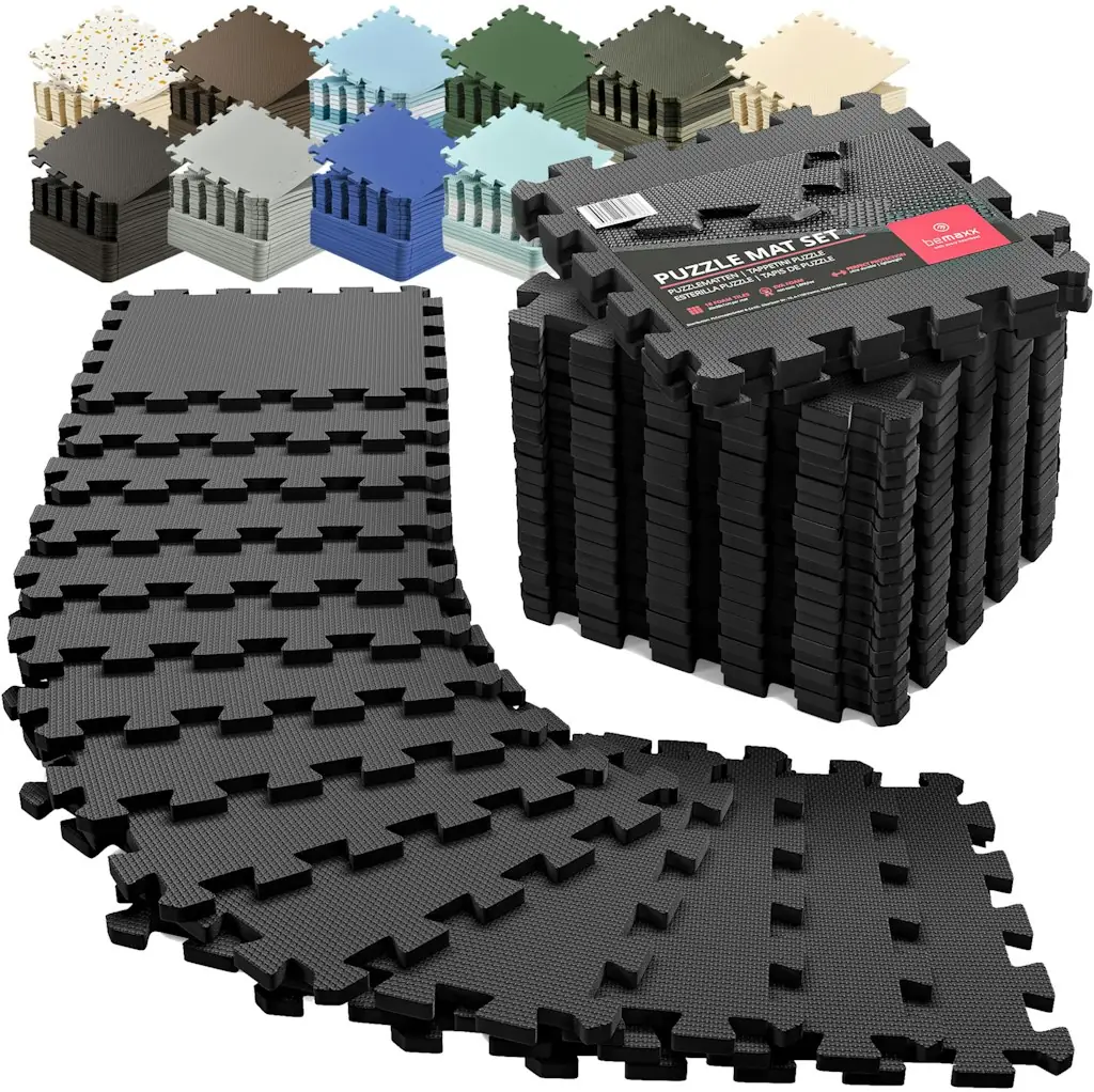 bemaxx Gym Mats Set EVA Interlocking Foam Floor Tiles