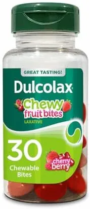 Select Accounts: 30-Ct Dulcolax Saline Fast-Acting Laxative Chewy Fruit Bites