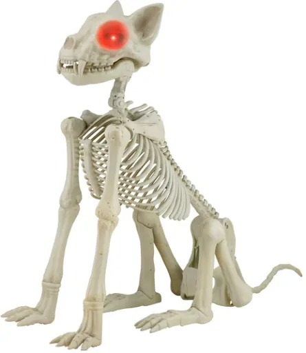 Way To Celebrate 60" LED Animated Skeleton Cat Halloween Decoration