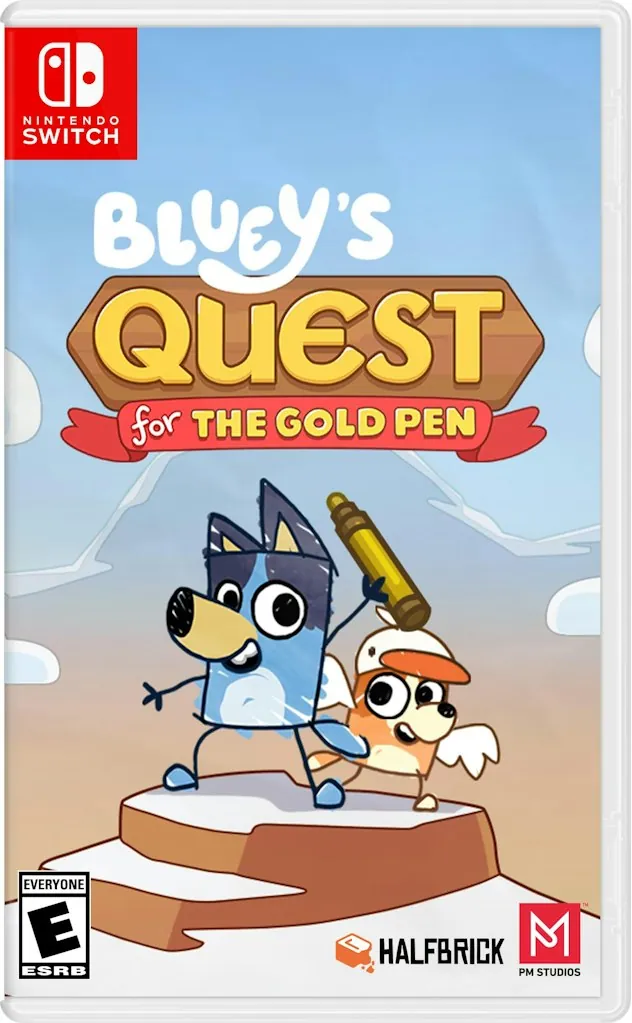 Bluey's Quest for the Gold Pen Nintendo Switch Game