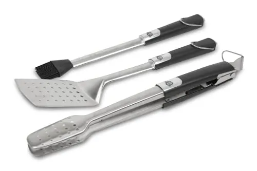 3-Piece Pit Boss Soft Touch Stainless Steel BBQ Tool Set