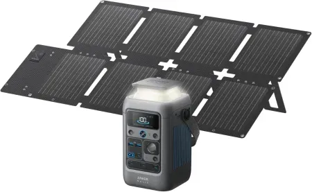 Anker SOLIX C300 DC Portable Power Station & 60W Solar Panel