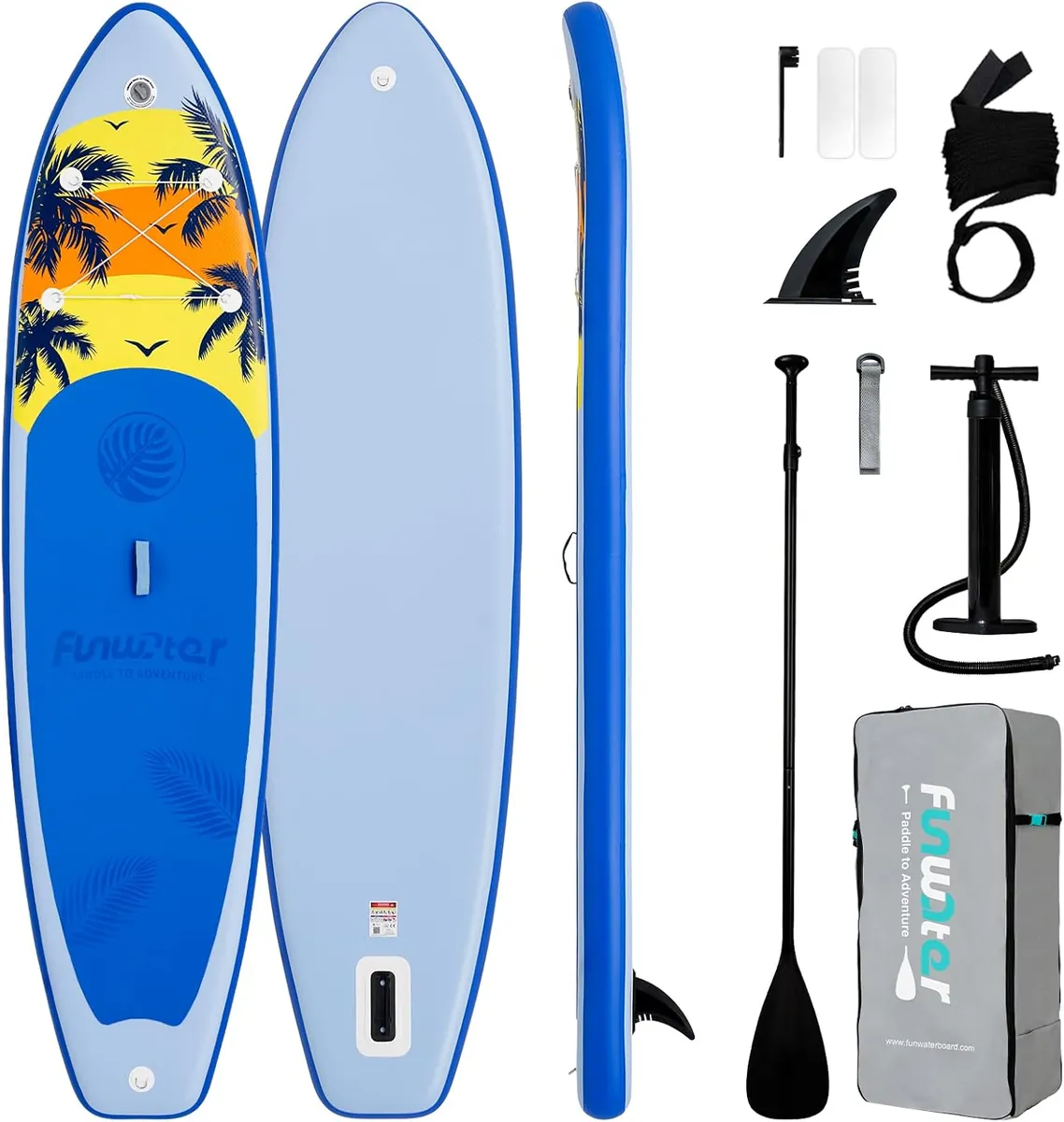 FunWater Inflatable Stand Up Paddle Board w/ Accessories