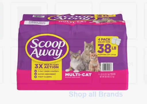 Scoop Away Multi-Cat Clumping Cat Litter Meadow Fresh Scent