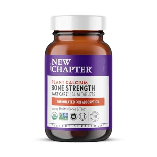 New Chapter Bone Strength Take Care Calcium Supplement 120-Count Slim Tablets