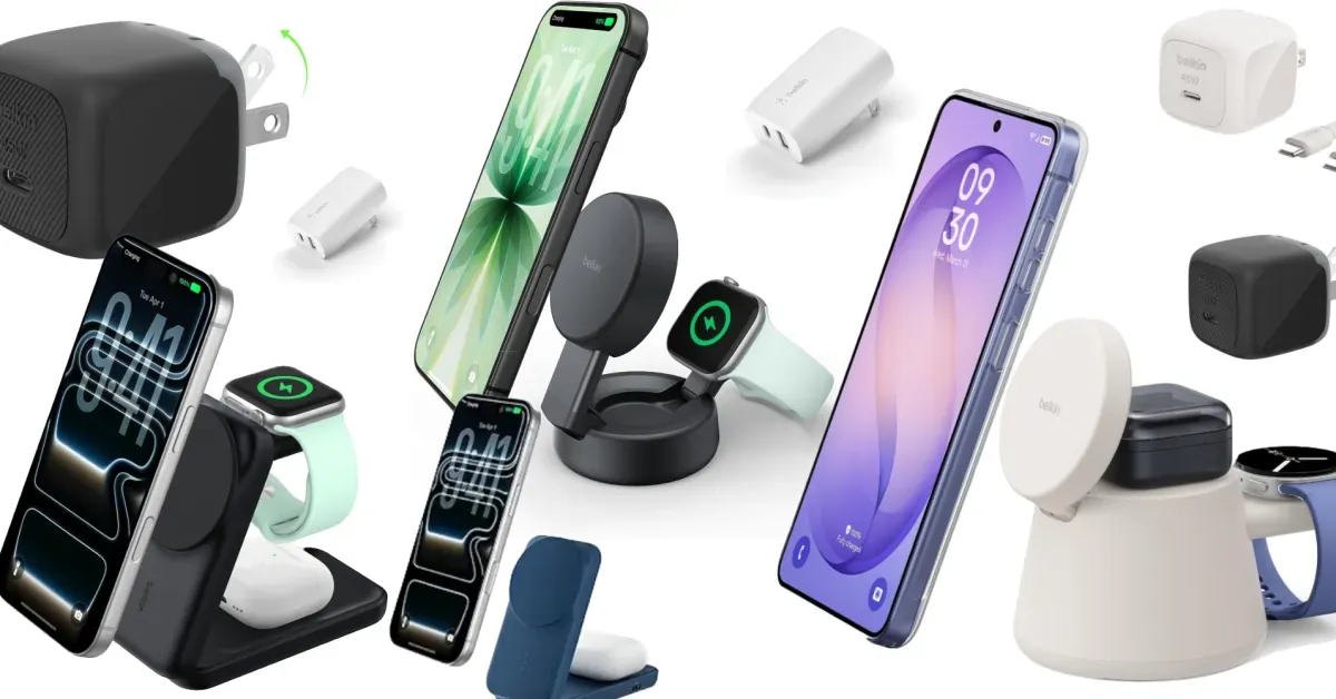 Belkin Qi2.2 25W UltraCharge Pro 2-in-1 Travel Charging Station