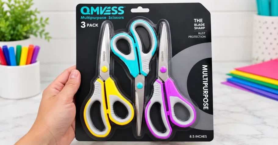 8.5″ Heavy Duty Stainless Steel Scissor 3-Pack