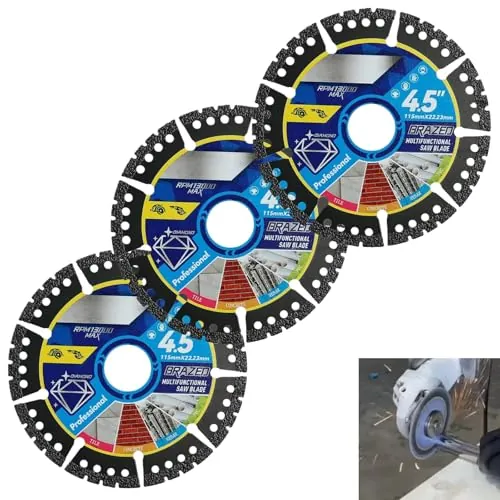 Heavy Duty Angle Grinder Discs 3 Pack