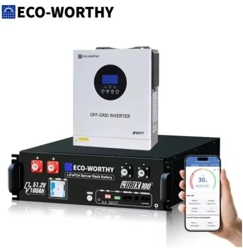 ECO-WORTHY 5.12kWh 48V Home Backup Power System 5kW Inverter + 100Ah Battery