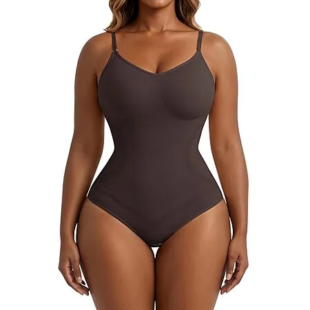 Xcutting Women's V-Neck Seamless Slimming Bodysuit Shapewear (2 colors)