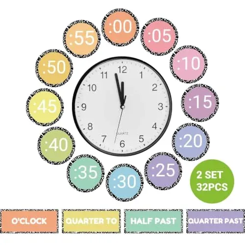 Classroom Time Learning Labels, 2-Pack