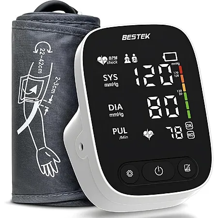 Bestek Blood Pressure Monitor Automatic Arm BP Cuff (9"-17" Adjustable)