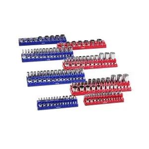 VEVOR 8-Pc Magnetic Socket Organizer Set, Holds up to 199 Sockets