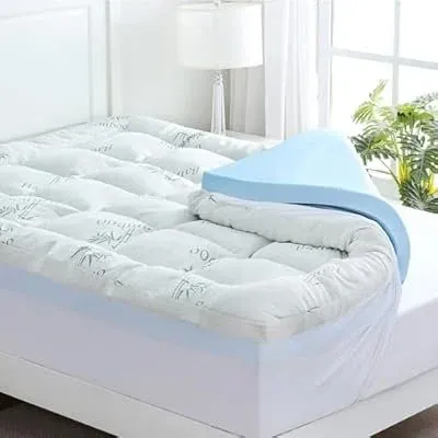 DownCool Dual Layer 4" Memory Foam Topper Full