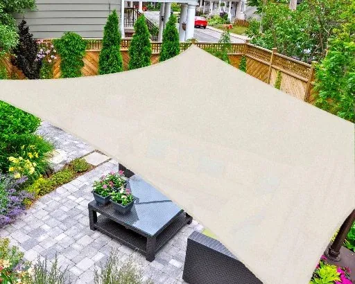 AsterOutdoor Sun Shade Sail Rectangle 10' x 10'