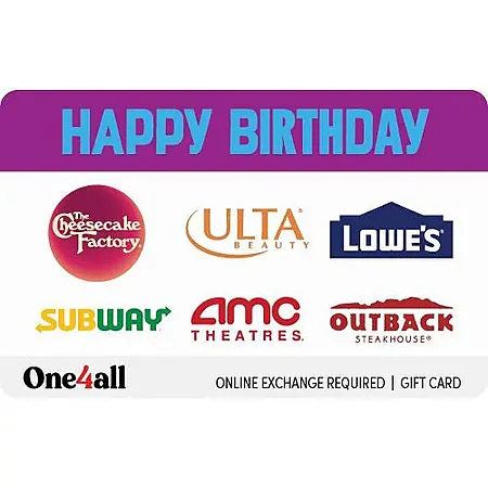 $100 One4All Swap eGift Card (various merchants) + $10 Target eGift Promo Card