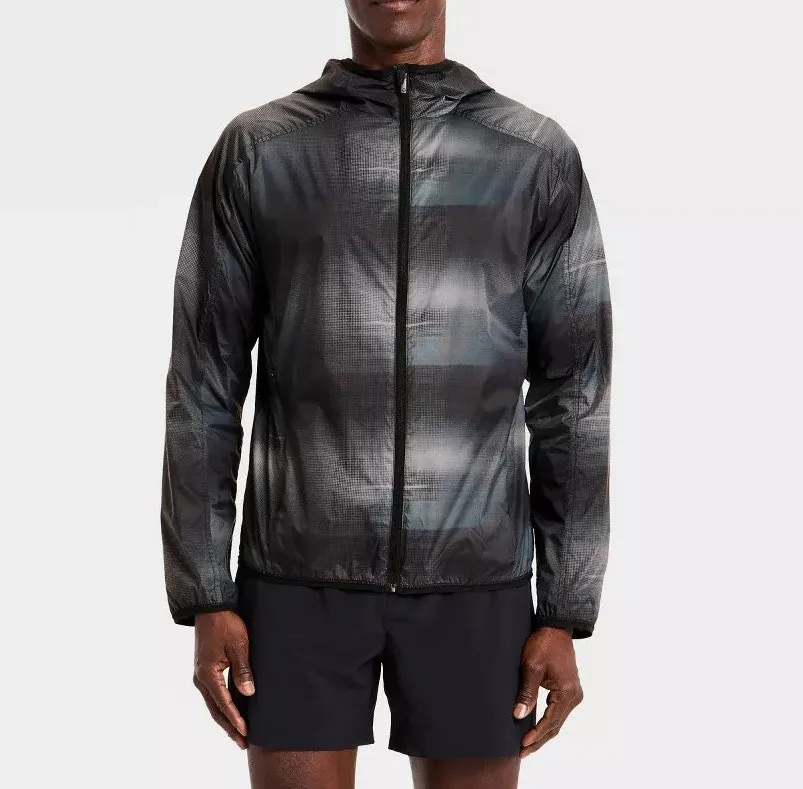 All In Motion Men's Printed Run Jacket