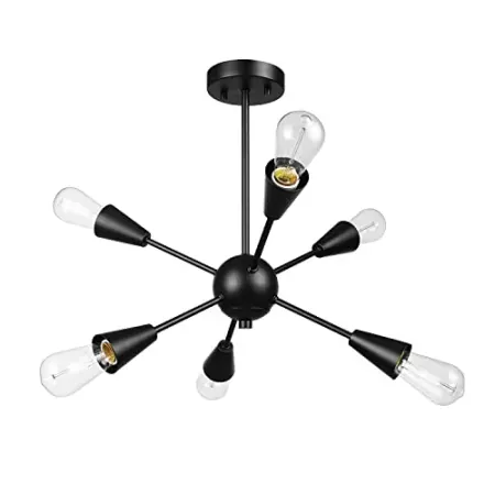 Globe Electric Emmanuelle 6-Light Semi-Flush Mount Ceiling Light