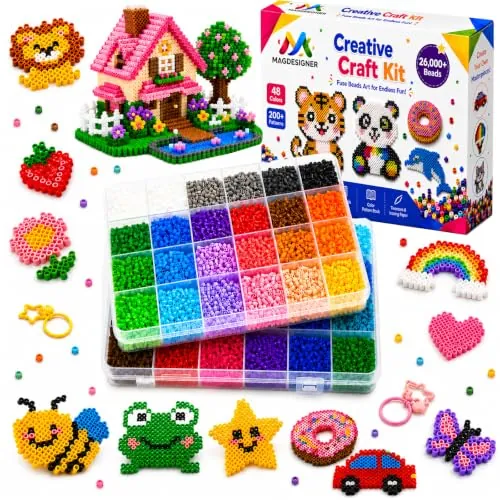 Fuse Beads Kit 26000PCS 48Colors