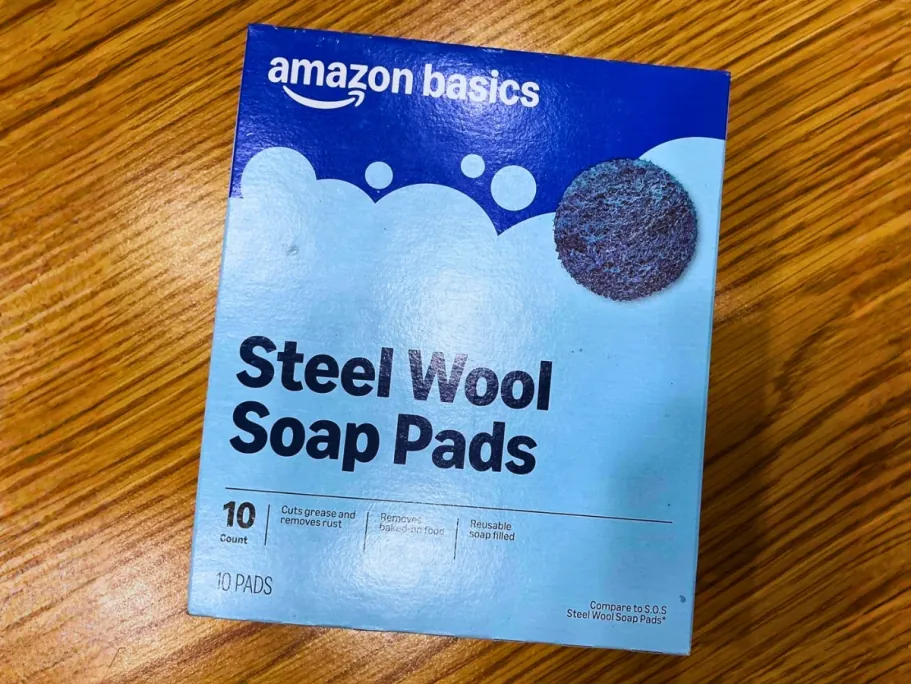 Amazon Basics Steel Wool Soap Pads 10-Pack
