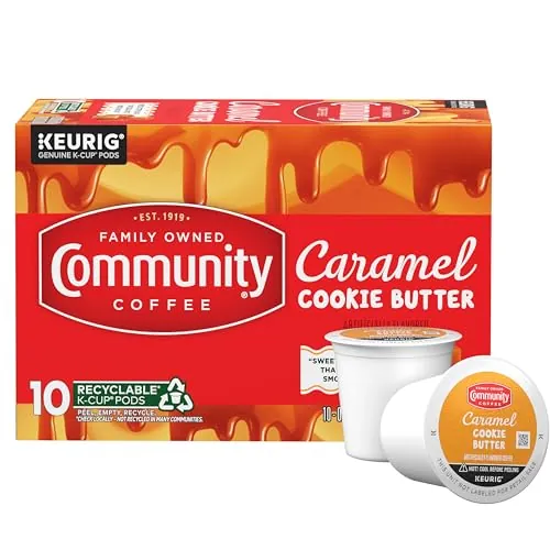 Community Coffee Caramel Cookie Butter K-Cup Pods 10-Count