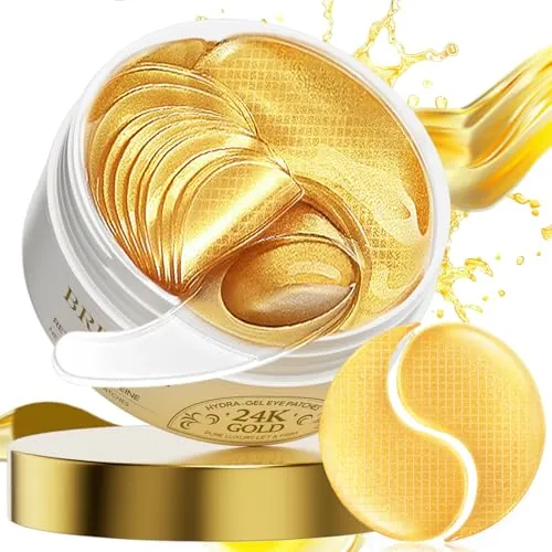 BREYLEE 24K Gold Eye Masks 60-Count