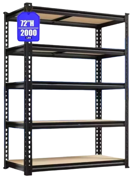72" 5-Tier Heavy Duty Adjustable Garage Shelving Unit
