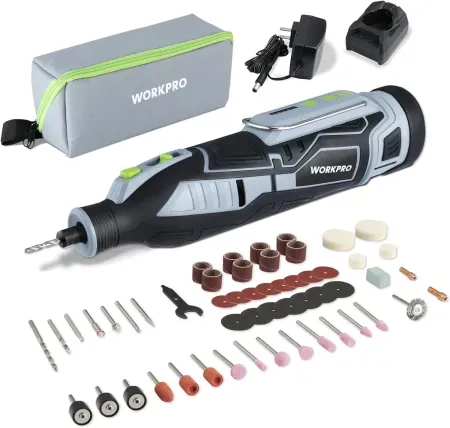 WORKPRO 12V Cordless Rotary Tool Kit w/ 114 Accessories