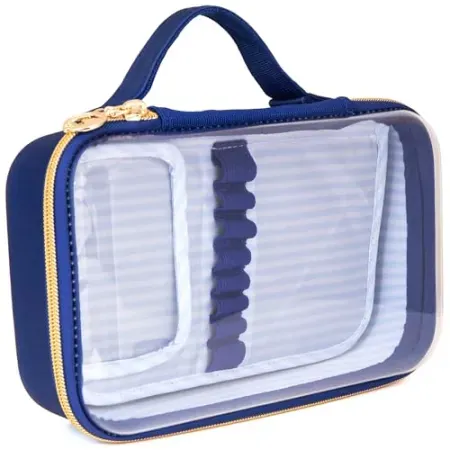 ZIPIT Makeup Bag w/ Clear Top, Brush Slots
