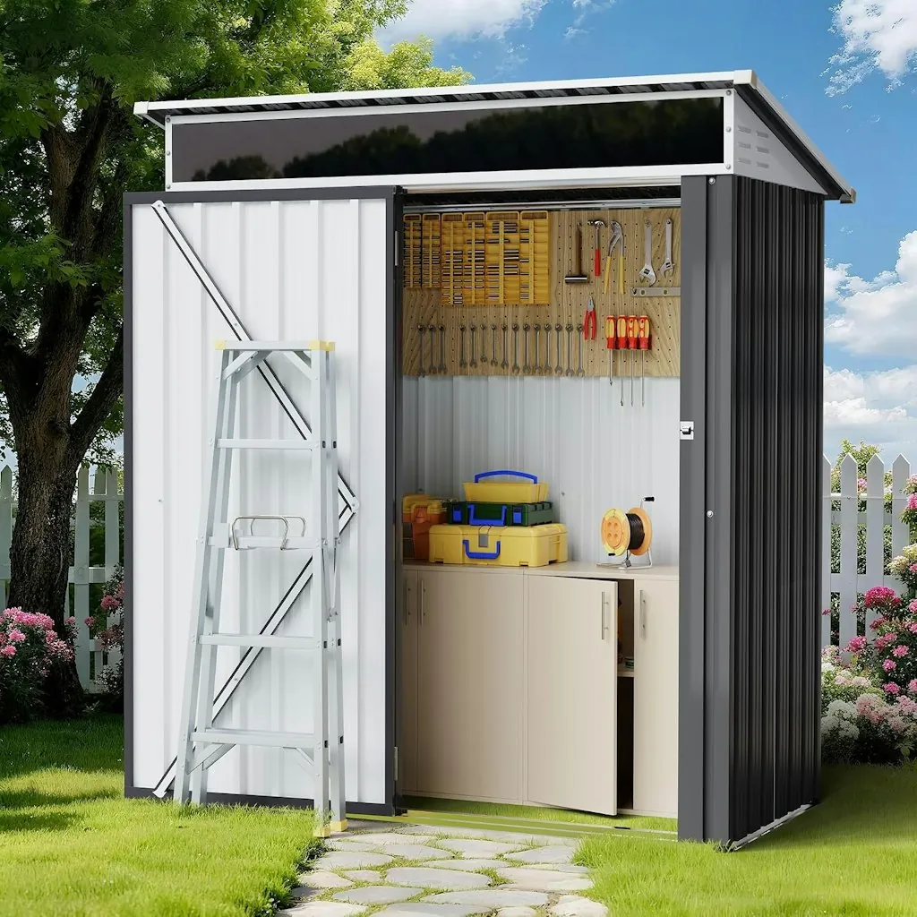 Shintenchi 5x3-Foot Outdoor Storage Shed