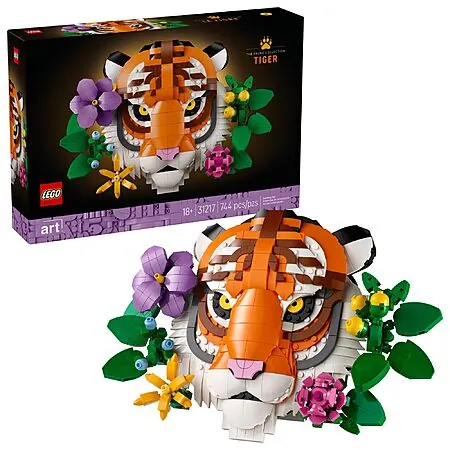 744-Pc LEGO Art: The Fauna Collection Tiger Building Set