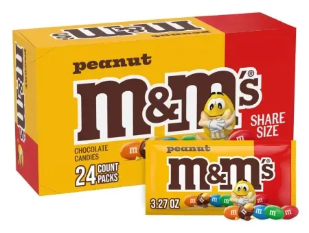 24-Pack 3.27oz M&M's Peanut Milk Chocolate Candy