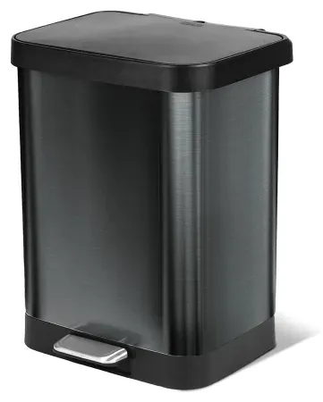 13-Gallon Glad Step Trash Can w/ Soft Close & Odor Protection