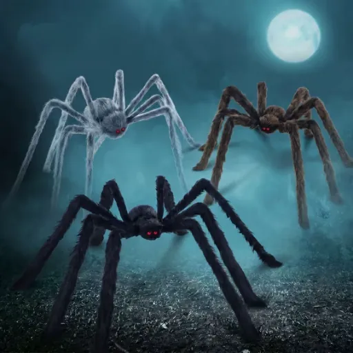Joyfy 3-Pack 5 FT Giant Spider Halloween Decorations