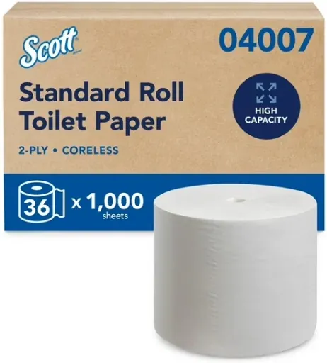 36-Pack Scott Professional 1,000-Sheet Coreless 2-Ply Toilet Paper