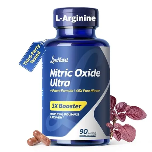 LincNutri Nitric Oxide Supplements for Men L-Arginine Citrulline 90 Caps