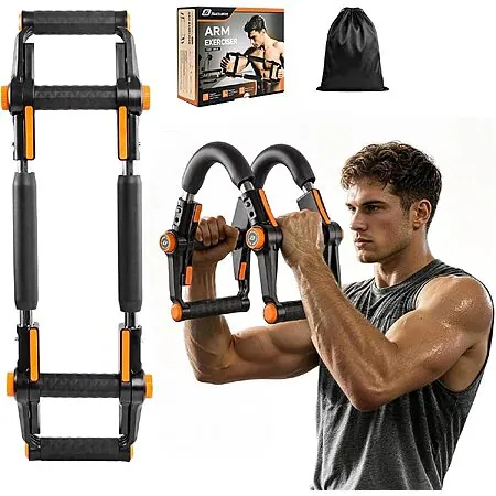 SolidFit Adjustable Arm Twister & Push-Up Bar Trainer w/ 3 Resistance Levels