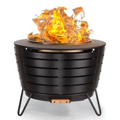 TIKI Patio Smokeless Fire Pit 25 in