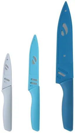 3-Piece Mainstays Stainless Steel Color Knife Set