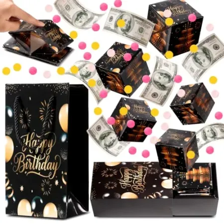 Zaoune Birthday Pop-Up Surprise Money Box