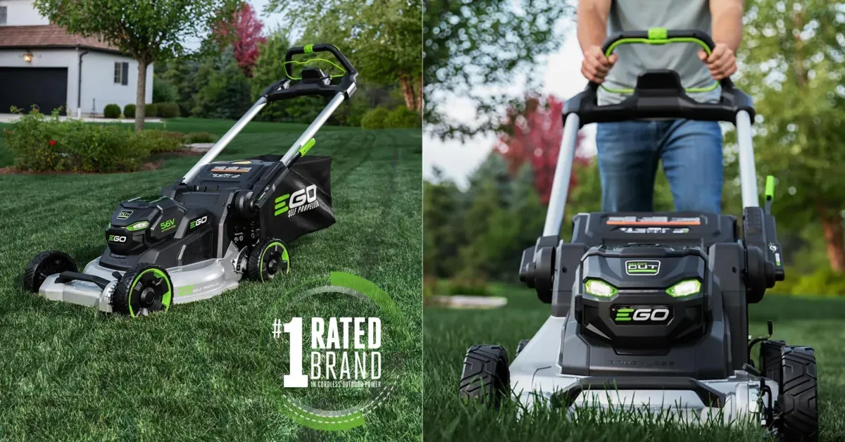 EGO’s 22-inch Select Cut + Touch Drive cordless mower with 10.0Ah battery