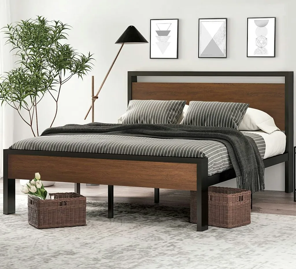 14" Full Metal Platform Bed Frame